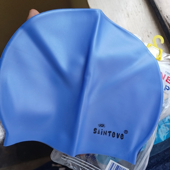 Set of 2 silicon swim cap - Picture 2 of 5